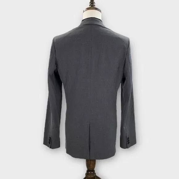 $498 J Crew Thompson Blazer Mens 40L Slim Chore Jacket Gray Melange Stretch '22